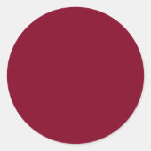 Sticker Rond Burgundy (Devant)