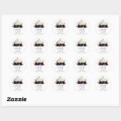 Sticker Rond Burgundy Marine Citrouille S'More Love - Favoriser (Feuille)