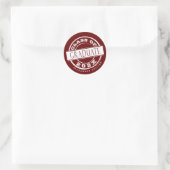 Sticker Rond Burgundy simple sur mesure (Sac)