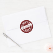 Sticker Rond Burgundy simple sur mesure (Enveloppe)