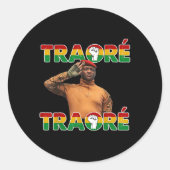 Sticker Rond Burkina Faso - Ibrahim Traoré _ Thomas Sankara (Devant)