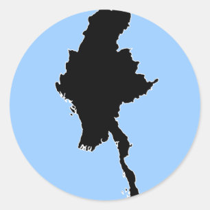 STICKER ROND BURMA
