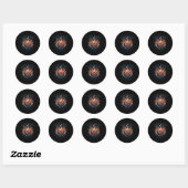 Sticker Rond Burn Jeu Super Fireball (Feuille)