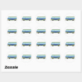 Sticker Rond Bus (Feuille)