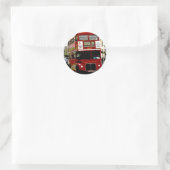 Sticker Rond Bus Rouge de Londres (Sac)