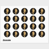 Sticker Rond Buse à queue rouge (Feuille)