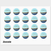 Sticker Rond Bush Compound, Kennebunkport, Maine (Feuille)