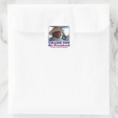 Sticker Rond Bush-Merci-toi-Américain (Sac)