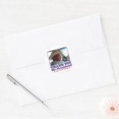 Sticker Rond Bush-Merci-toi-Américain (Enveloppe)