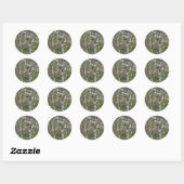 Sticker Rond Bushtit (Feuille)