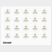 Sticker Rond Business Administration Graduate Class of 2025 (Feuille)