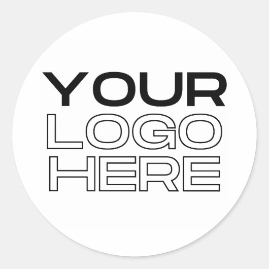 Sticker Rond Business Logo Custom (Devant)