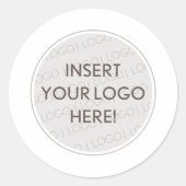 Sticker Rond BUSINESS LOGO professionnel simple emballage moder (Devant)