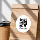 Sticker Rond Business Review on Google QR Code