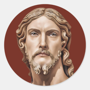 Sticker Rond BUSTE DU CHRIST SAUVEUR par MICHELANGELO 2026