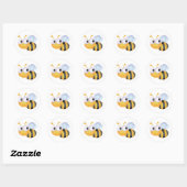 Sticker Rond Busy Bee (Feuille)