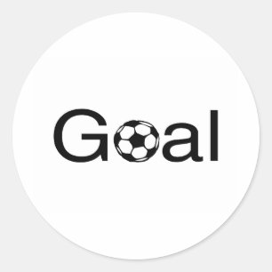 Sticker Rond But du football