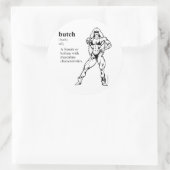 Sticker Rond BUTCH (lesbienne) (Sac)
