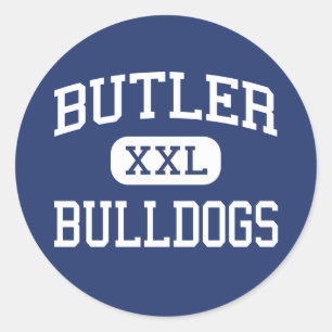 Sticker Rond Butler - Bulldogs - High - Butler New Jersey