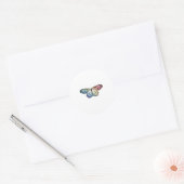 Sticker Rond Butterfly Rainbow (Enveloppe)