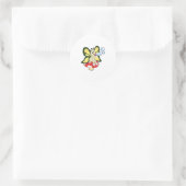 Sticker Rond Butterfly with Soap bubbles (Sac)