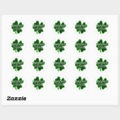 Sticker Rond Buveur désigné St. Patrick (Feuille)