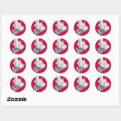 Sticker Rond Buvez Du Lait ! 3D (Feuille)