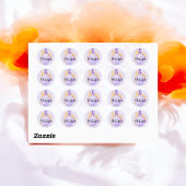 Sticker Rond Buvez les Sorcières Potion à l'aquarelle pourpre