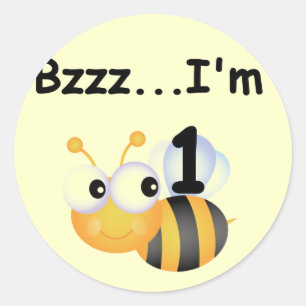 Sticker Rond Buzz Bumblebee 1er Anniversaire T-shirts et cadeau