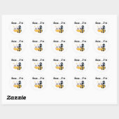 Sticker Rond Buzz Bumblebee 2e Anniversaire T-shirts et cadeaux (Feuille)