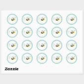 Sticker Rond Buzzy Bees Bumble Bee Envelope Seals / Toppers 20 (Feuille)