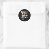 Sticker Rond Bye Bye School Hello Pool I (Sac)