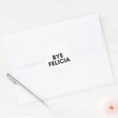 Sticker Rond bye felicia (Enveloppe)