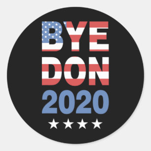 Sticker Rond Byedon 2020 Anti-Trump Pro Joe Biden Kamala Harris