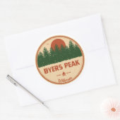 Sticker Rond Byers Peak Wilderness Colorado (Enveloppe)