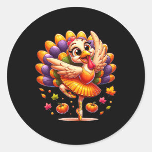 Sticker Rond Byllet Turquie Byllet Danseur Automne Danse Filles