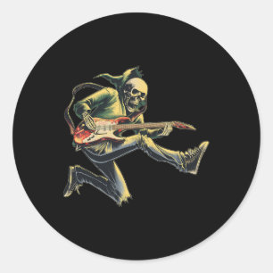 Sticker Rond Bynd Rock Et Roll Guitare S Pour Hommes Bynd Tee 7