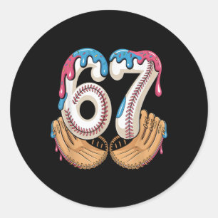 Sticker Rond Bysebyll 67 - Goutte de glace 67 Mème drôle de jou