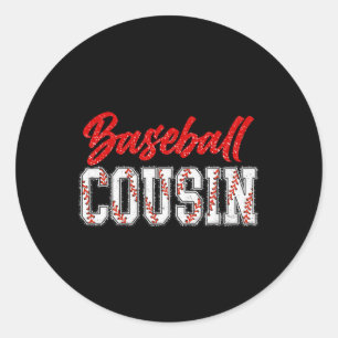 Sticker Rond Bysebyll Cousin Retro Super Sport Fier