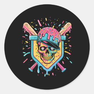 Sticker Rond Bysebyll Home Plate Drip Glace 