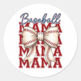 Sticker Rond Bysebyll Mama Coquette Bow Jour Bysebyll Maman M