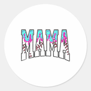 Sticker Rond Bysebyll Mama Ice Cream Driam Avec Des Sauts Byseb