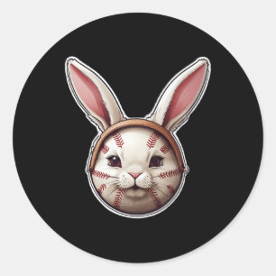 Sticker Rond Bysell Lapin de Pâques Oreilles de Pâques Chasse S