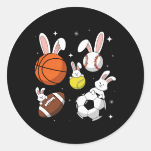 Sticker Rond Bysketbyll Bysebyll Footbyll Football Sports Pâque
