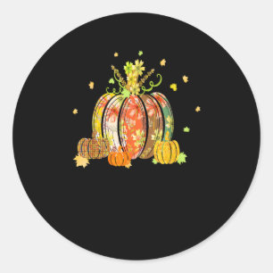 Sticker Rond C’est l’Automne À Vous Tous Épices de Citrouille D