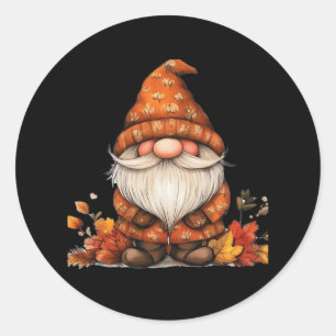 Sticker Rond C’est l’automne Y’all ! Cool Vintage Gnome