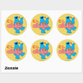 Sticker Rond C est pour Biscuit (Feuille)