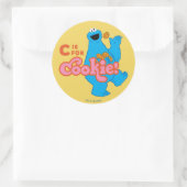 Sticker Rond C est pour Cookie (Sac)