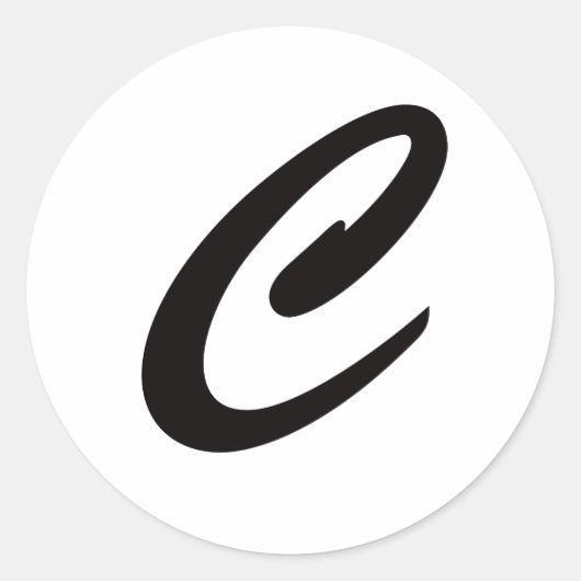 Sticker Rond C est pour Cookie (Devant)