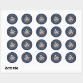 Sticker Rond C’est Zoomie Time Poodle (Feuille)